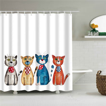 Load image into Gallery viewer, high quality washable bathroom curtains cartoon penguin shower curtain polyester bath screens home decoration cortina de bano