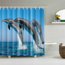 Load image into Gallery viewer, high quality washable bathroom curtains cartoon penguin shower curtain polyester bath screens home decoration cortina de bano