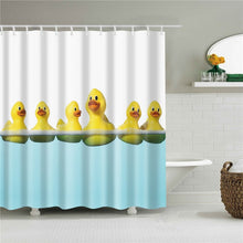 Load image into Gallery viewer, high quality washable bathroom curtains cartoon penguin shower curtain polyester bath screens home decoration cortina de bano