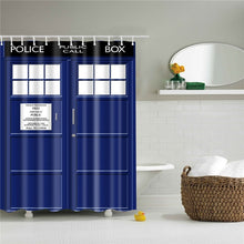 Load image into Gallery viewer, Polyester Fabric Bath Screen Shower Curtains Bathroom Curtain 3d Wooden Door Printed Waterproof Curtain for Home Decor