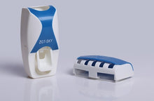 Load image into Gallery viewer, Creative Automatic Toothpaste Dispenser toothbrush rack Toothpaste Squeezer Kit Wall Holder Organizer Set Device Suction Washing