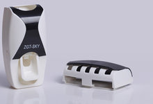 Load image into Gallery viewer, Creative Automatic Toothpaste Dispenser toothbrush rack Toothpaste Squeezer Kit Wall Holder Organizer Set Device Suction Washing