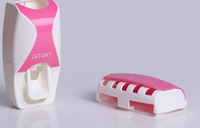 Load image into Gallery viewer, Creative Automatic Toothpaste Dispenser toothbrush rack Toothpaste Squeezer Kit Wall Holder Organizer Set Device Suction Washing