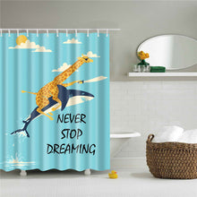 Load image into Gallery viewer, 1PC Waterproof Polyester Fabric Shower Curtain with 12 Hooks Cartoon Bath Curtain Home Decoration Anime Bathroom Curtains