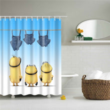 Load image into Gallery viewer, 1PC Waterproof Polyester Fabric Shower Curtain with 12 Hooks Cartoon Bath Curtain Home Decoration Anime Bathroom Curtains