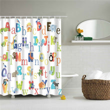 Load image into Gallery viewer, 1PC Waterproof Polyester Fabric Shower Curtain with 12 Hooks Cartoon Bath Curtain Home Decoration Anime Bathroom Curtains