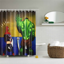 Load image into Gallery viewer, 1PC Waterproof Polyester Fabric Shower Curtain with 12 Hooks Cartoon Bath Curtain Home Decoration Anime Bathroom Curtains