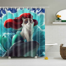 Load image into Gallery viewer, 1PC Waterproof Polyester Fabric Shower Curtain with 12 Hooks Cartoon Bath Curtain Home Decoration Anime Bathroom Curtains